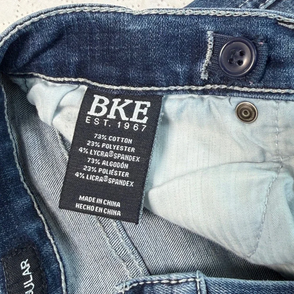 BKE Conner Bootcut girls Jeans Size 14 Medium Wash Denim Adjustable Waist